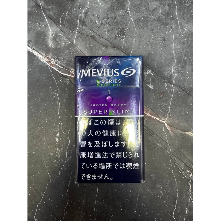 Сигареты MEVIUS E-SERIES MENTHOL FROZEN BERRY SUPER SLIMS JAPAN (Пачка)