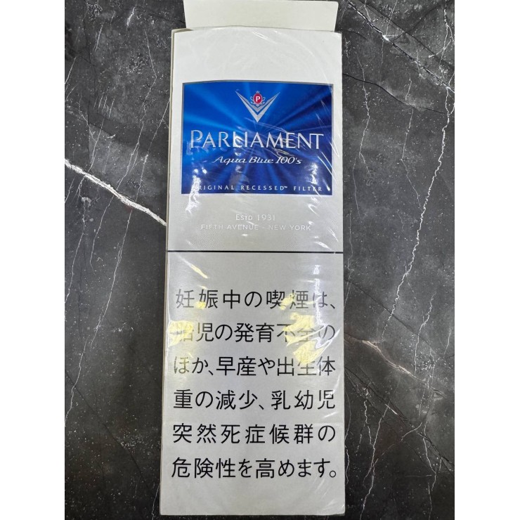 Сигареты PARLIAMENT AQUA BLUE 100s (Япония) — характеристики, обзор и спецификации 6 mg/0.5 mg