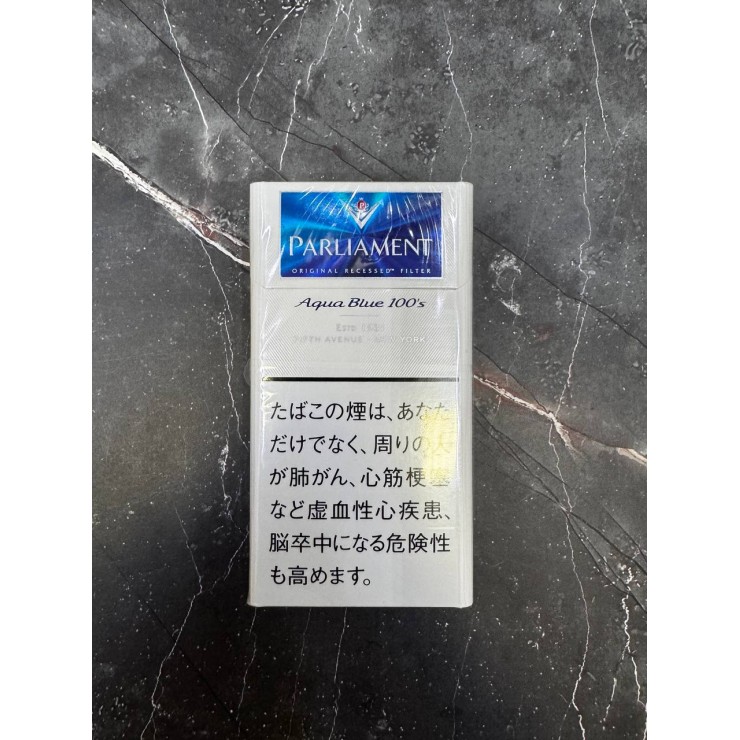 Сигареты PARLIAMENT AQUA BLUE 100s (Япония) — характеристики, обзор и спецификации 6 mg/0.5 mg