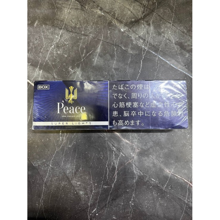 PEACE SUPER LIGHTS BOX 100% VIRGINIA LEAF — Японские сигареты «Пис» в Москве с доставкой