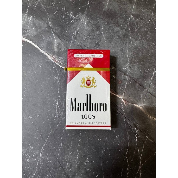MARLBORO RED 100S FILTER CIGARETTES США (Пачка) MARLBORO RED 100S FILTER CIGARETTES США (Пачка)